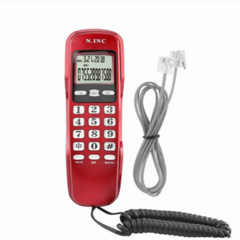 Набор телефонных будильников для дома и офиса Серебряный стационарный телефон с