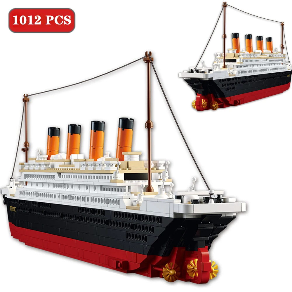 1012 шт морская архитектурная знаковая Серия Модель Титаника конструктор игрушка