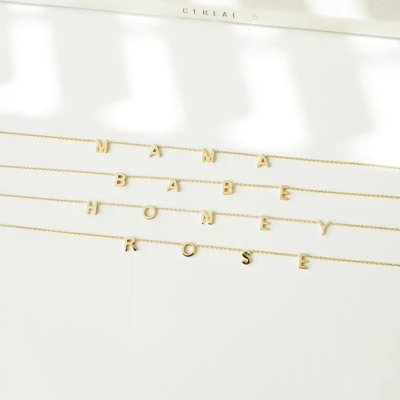 Женское Ожерелье с кулоном DOREMI VOTE индивидуальное ожерелье именами A Z