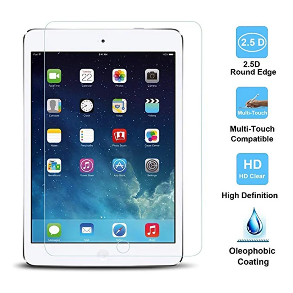 

Tempered Glass For iPad 10.2 7th Gen Generation Glass Screen Protector Films HD 9H Protective for iPad 7 A2200 A2198 A2232 A2197