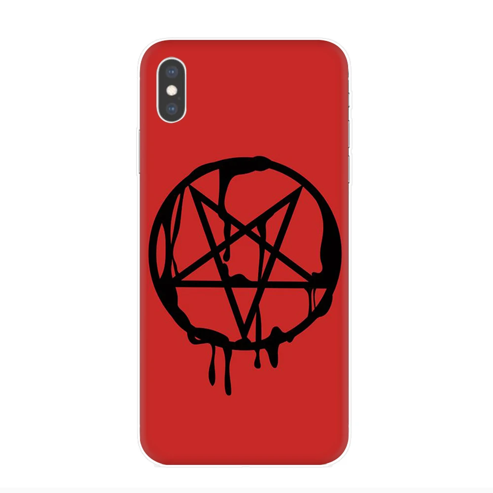 Жесткий чехол для телефона Satanic Pentagram iPhone 5 5S SE 5C 6 6s 7 8 Plus X XR XS Max 11 Pro Max|Бамперы| |