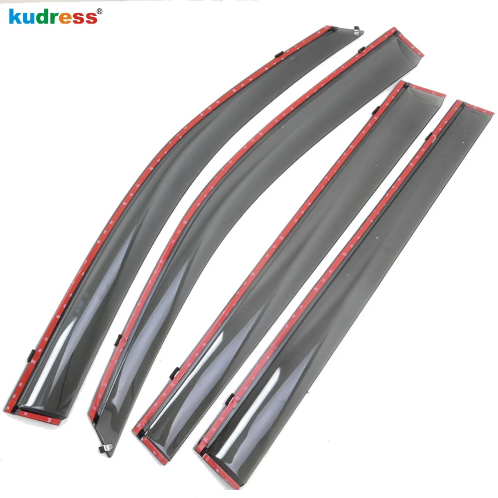 4 шт. оконные дефлекторы для Toyota Highlander 2015 2016 2017 2018 2019|door visor for toyota|door rain deflectorrain deflector