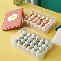 clear covered egg holders for refrigerator 24 egg holder tray storage box dispenser stackable plastic eggs containers ei