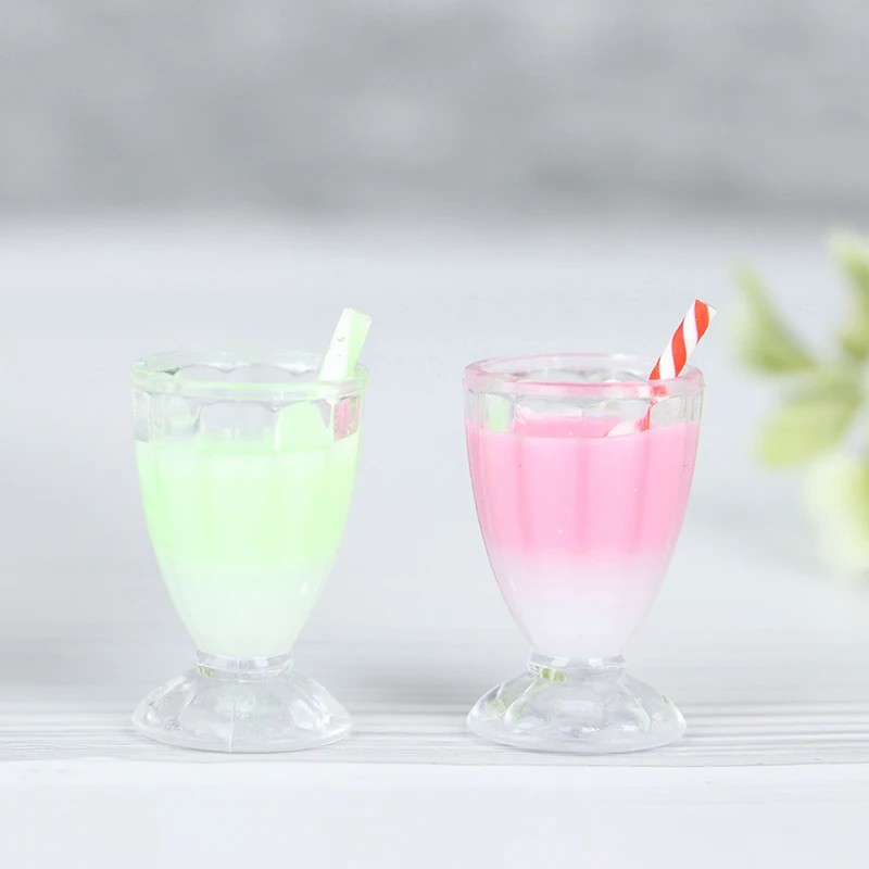 

5pcs Resin Miniature 1/12 or 1/6 Dollhouse Tea With Milk Cup Dollhouse Accessories Cups Toy Hot Sale