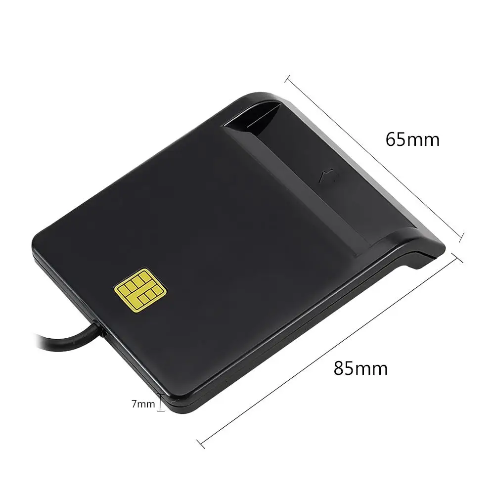 

Portable USB Smart Card Reader For Bank Card IC/ID EMV Card Reader for Windows 7 8 10 Linux OS USB-CCID ISO 7816 USB Card Reader