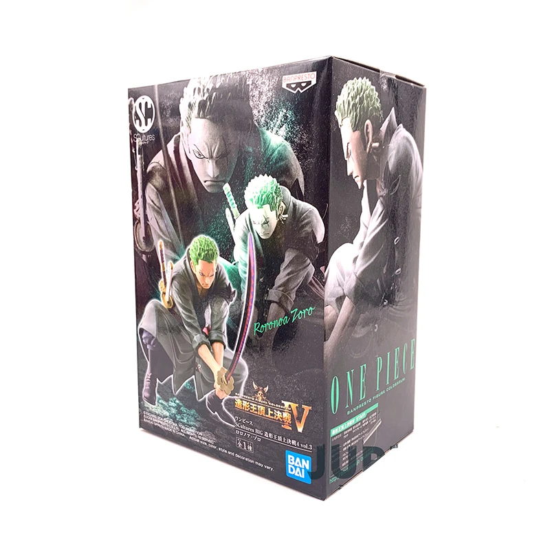 

12Cm Original Bandai Figurine One Piece Zoro Banpresto Action Anime Figure Pvc Collection Model Toys for Boys