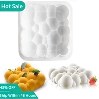 3d bubbles clouds silicone dessert moldmousse cake baking molds for soapjellybrowniechocolate truffle pudding