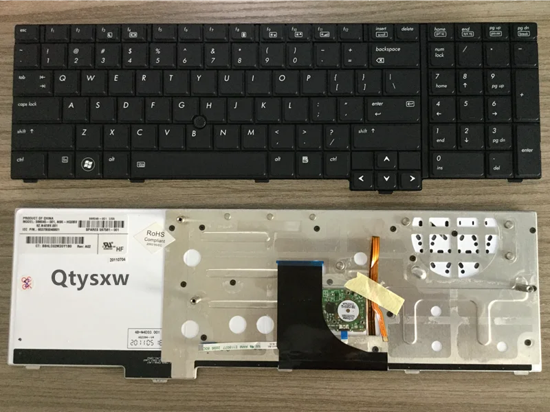 100% новая американская клавиатура с подсветкой 598045 001 для HP 8740 8740W 8740P ..|Клавиатуры