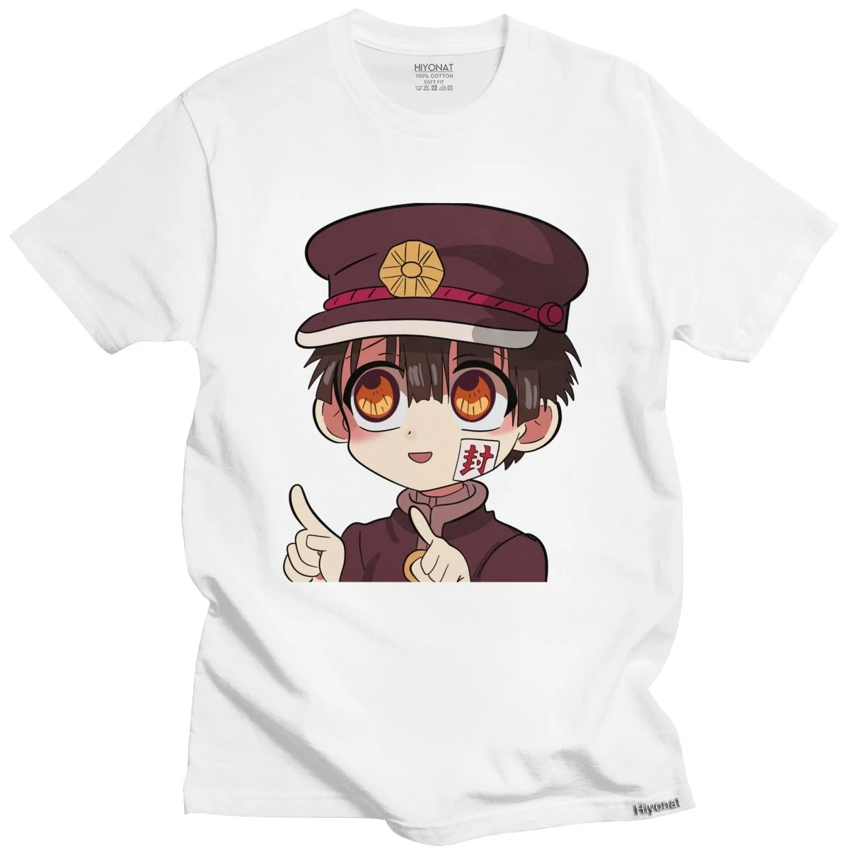 

Funny Yugi Tee Soft Lycra Slim Fit Tops Tsukasa Hanako T Shirt Men Short-Sleeve Toilet-Bound Hanako-Kun Anime Graphic T-shirt