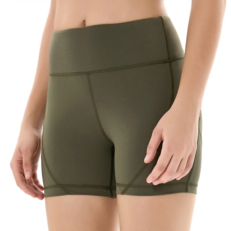 

Running Shorts Female Gym Jogging Yoga Short Women High Waist Lifting Push Up Tight Sports Pocket Fitness Yoga Short Pants