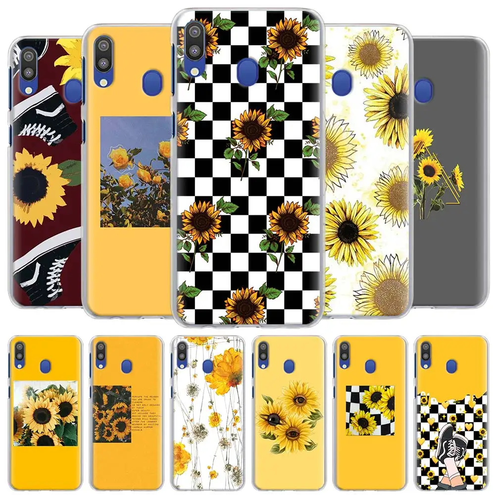 Милые летние чехлы для телефонов с подсолнухами и цветами Samsung Galaxy A10 A20 A30 A40 A50 A70 A51