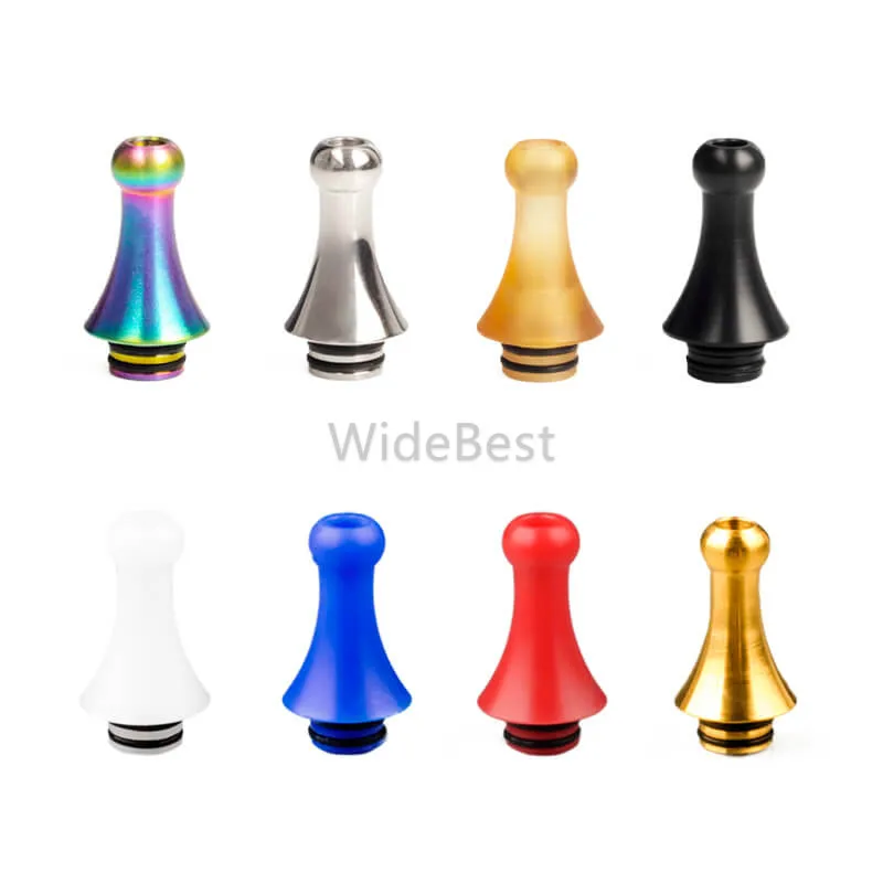 Длинный стильный слипельный наконечник из нержавеющей стали с узким отверстием