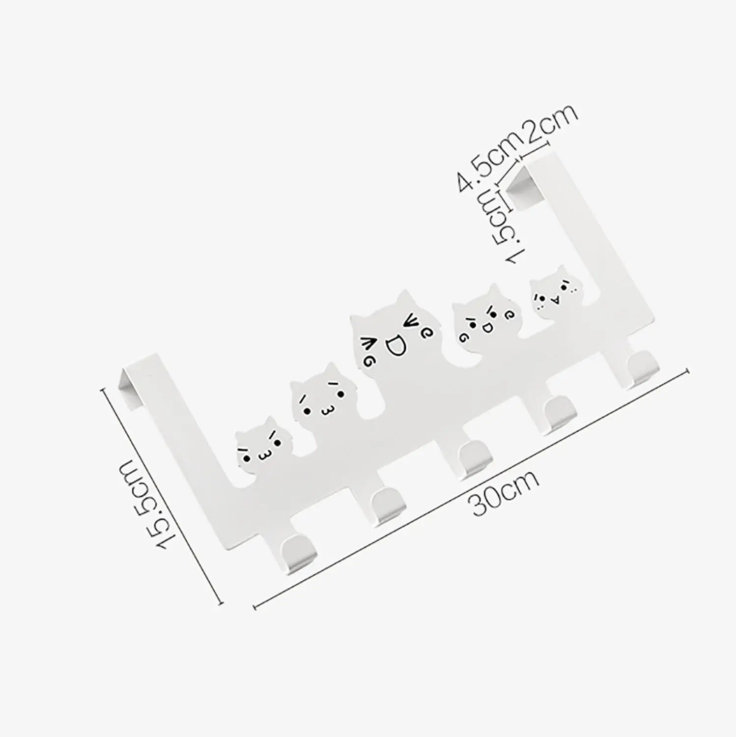 5 рядов железных крючков вешалка за дверью подвесная стойка для спальни