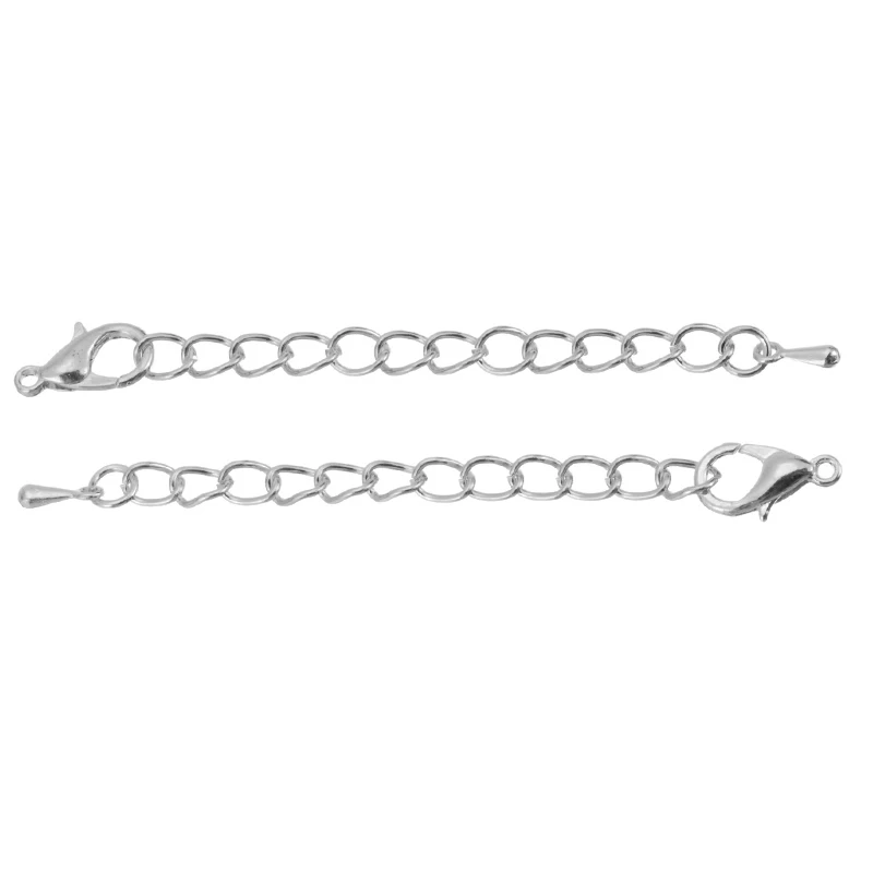 20 шт./компл. 5 см и 7 браслет Цепочки ожерелья на расширение хвост цепи карабины