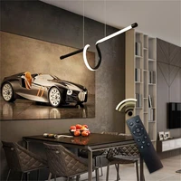 sarok pendant light led fixtures with remote control dimmable 220v home decorative for living room dining room bedroom