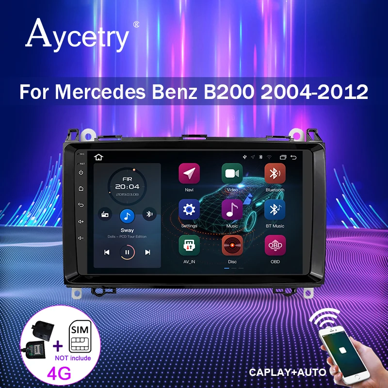 Автомагнитола для Mercedes Benz B200/A B Class/W169/W245/Viano/Vito/W639/Sprinter W906 Android 10 2 din GPS