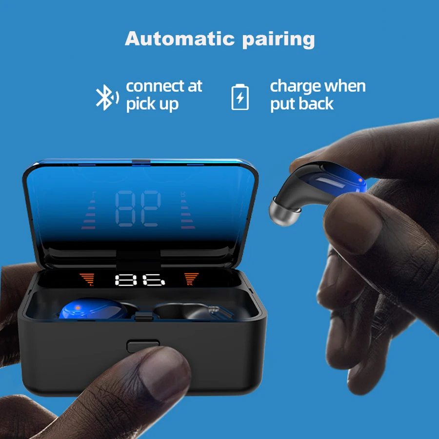 TWS 5,0, Bluetooth, беспроводные наушники, Hi-Fi, стерео наушники с шумоподавлением, свободные руки, Спортивная/игровая гарнитура с микрофоном