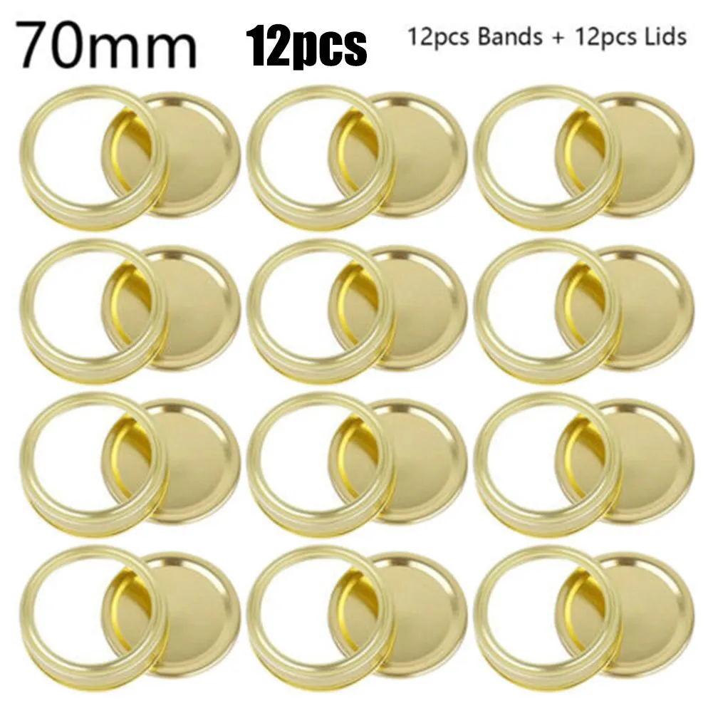 

87/70mm Canning Lids Stainless Steel Canning Lids And Band Mouth/Wide For Lids Jar Regular Mouth Masons Jar Lid And Band