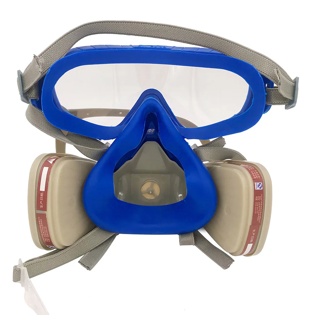 Newly Silicone Full Face Respirator Anti-dust Mask Goggles Chemical Dustproof Anti Fire Paint 999 | Безопасность и защита