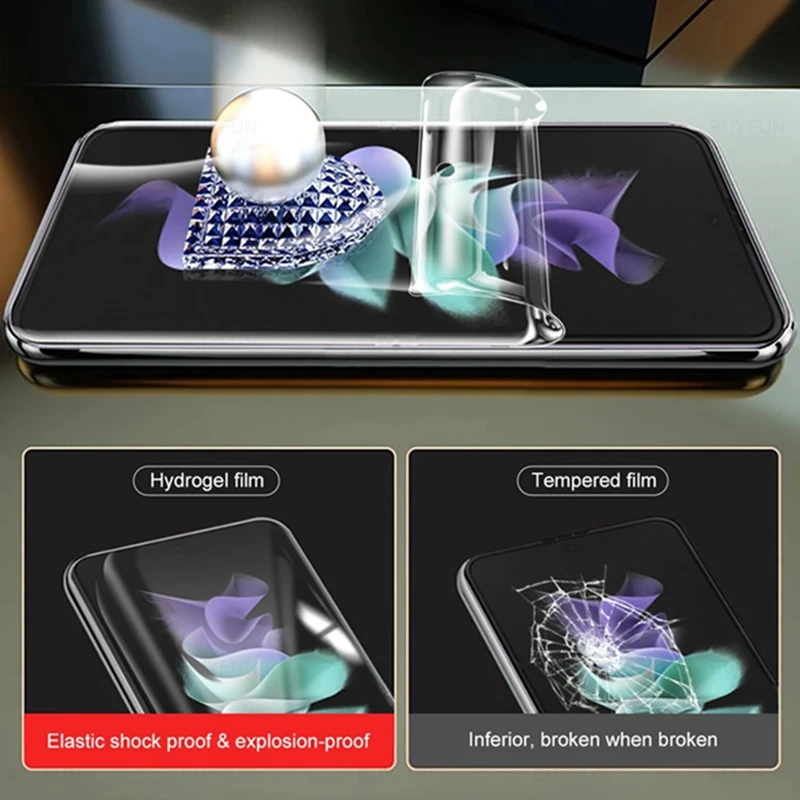 Для Samsung Galaxy Z Flip3 5G мягкая Гидрогелевая пленка для объектива камеры Защитная