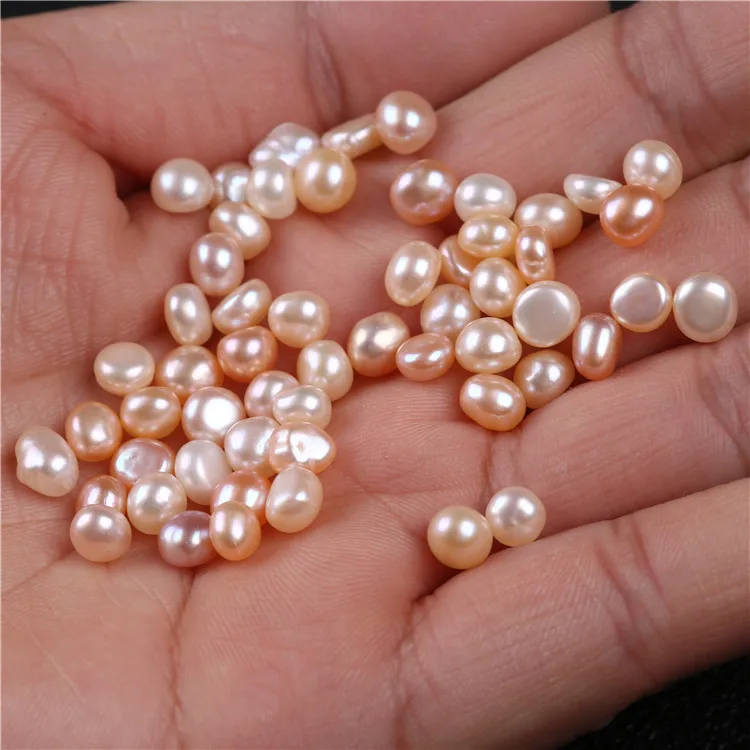 Недорогие разноцветные бусины 5-6 мм из пресноводного рисового жемчуга сырье