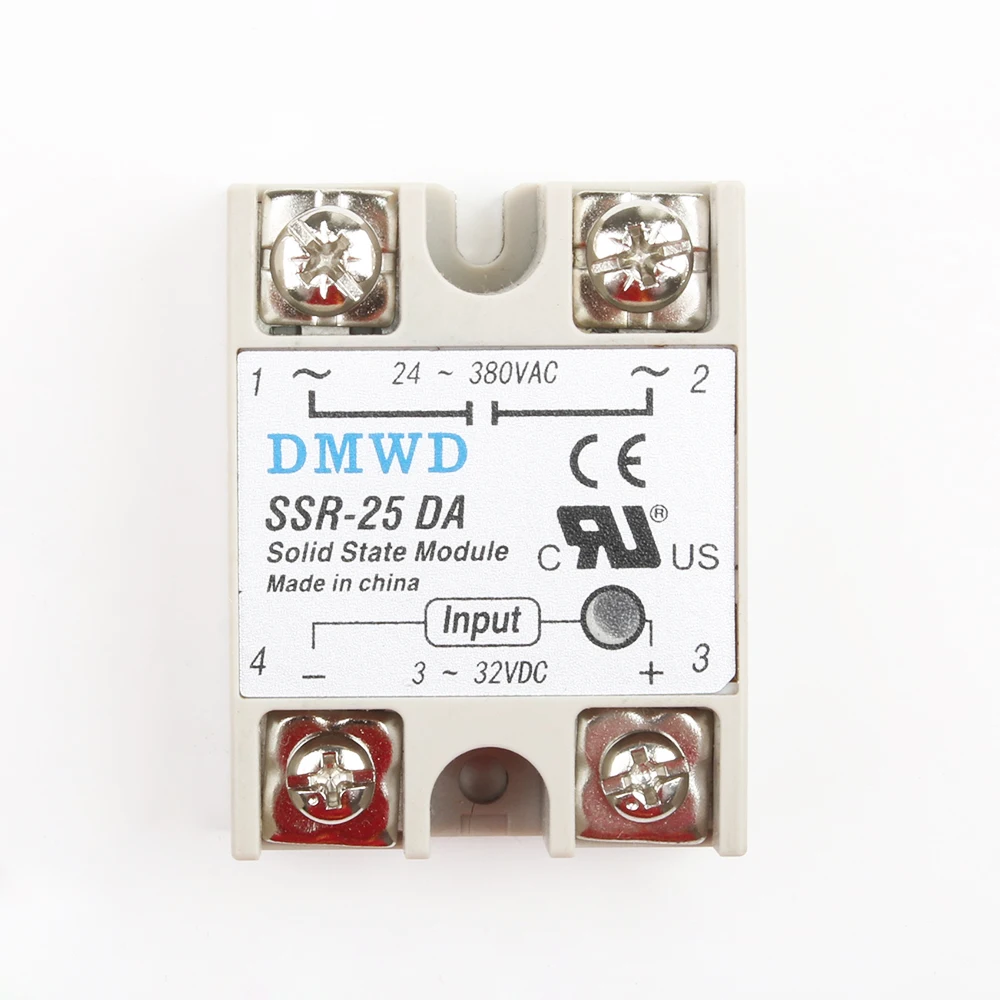 Твердотельные реле SSR-10DA SSR-25DA SSR-40DA 10A 25A 40A на самом деле 3-32 В постоянного тока в переменный 24-380V AC SSR 10DA 25DA 40DA