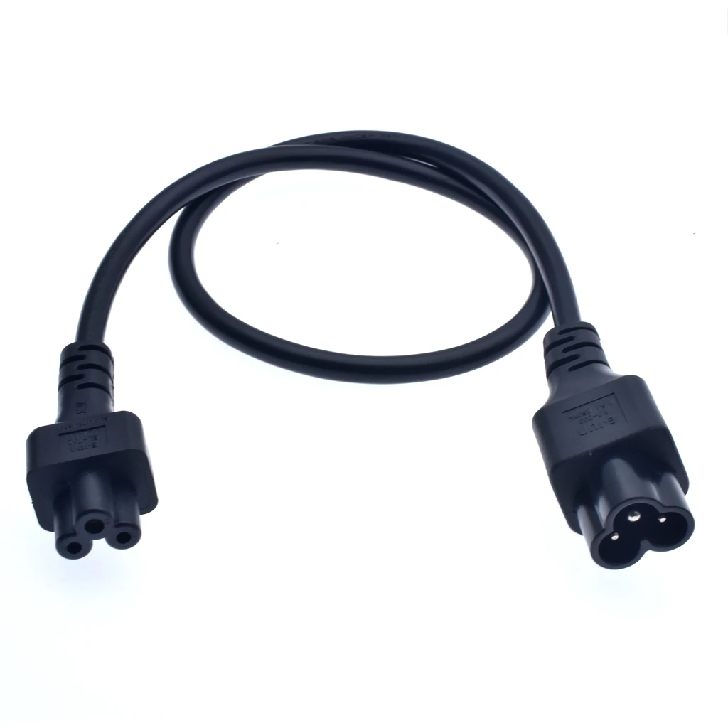 Микро 3pin Штекерный к женскому Удлинительный кабель IEC 320 C5 Female C6 Male 60 см|iec c5|iec