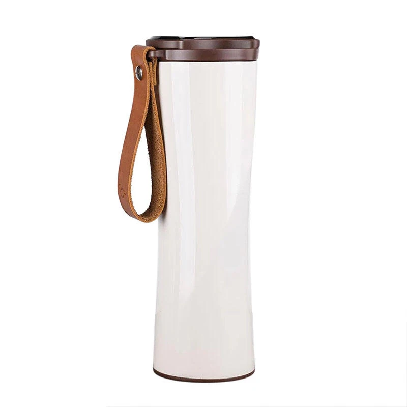 White Thermos cup Xiaomi Mijia Kiss Fish нержавеющая сталь термальная Вакуумная бутылка для воды чувствительный датчик температуры с кофейником - Цвет: White Thermos cup