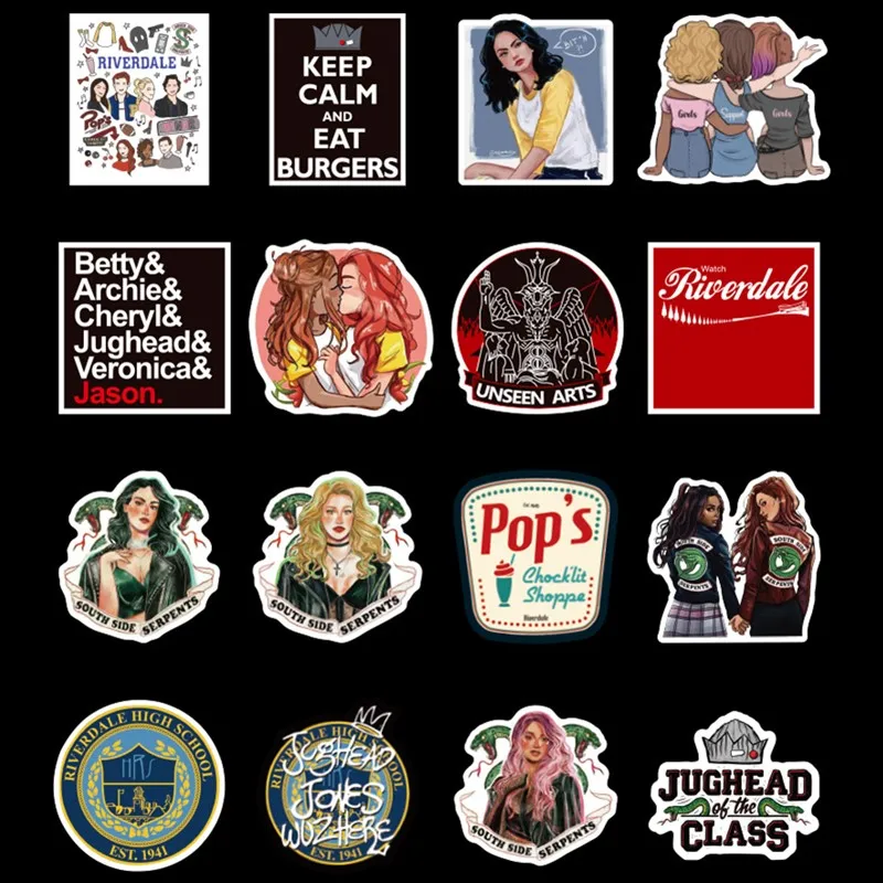 50 шт. персонализированные наклейки Riverdale TV series граффити для ноутбука автомобиля