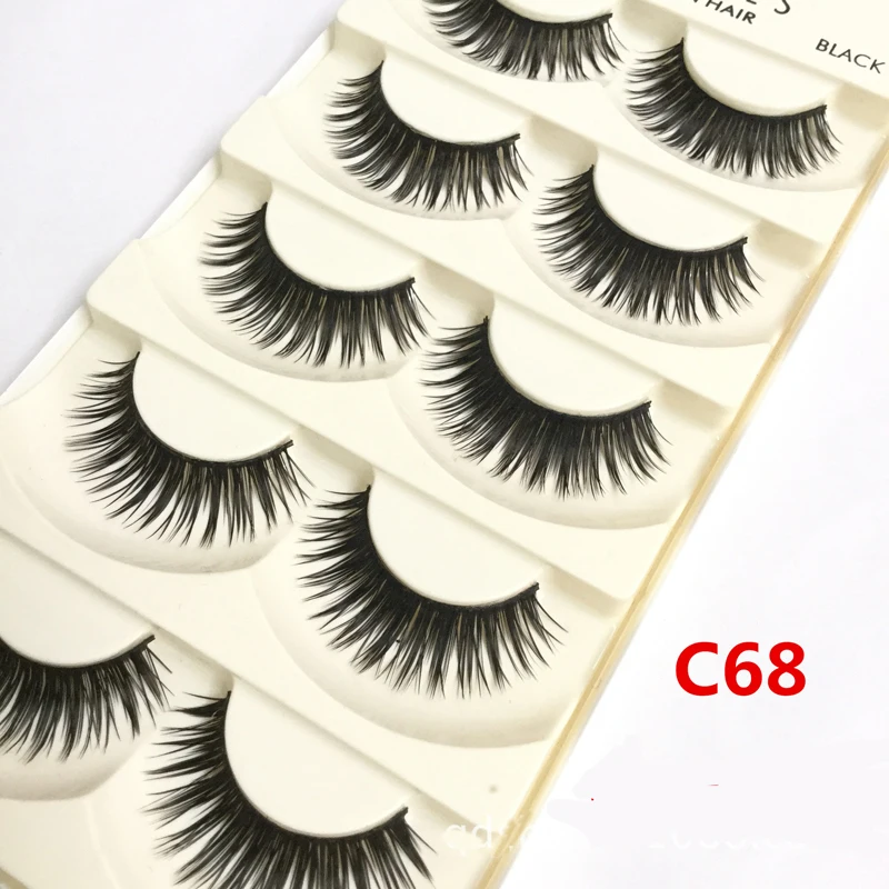 5 пар 3D накладные ресницы наращивание ресниц мягкие ручной работы Многослойные