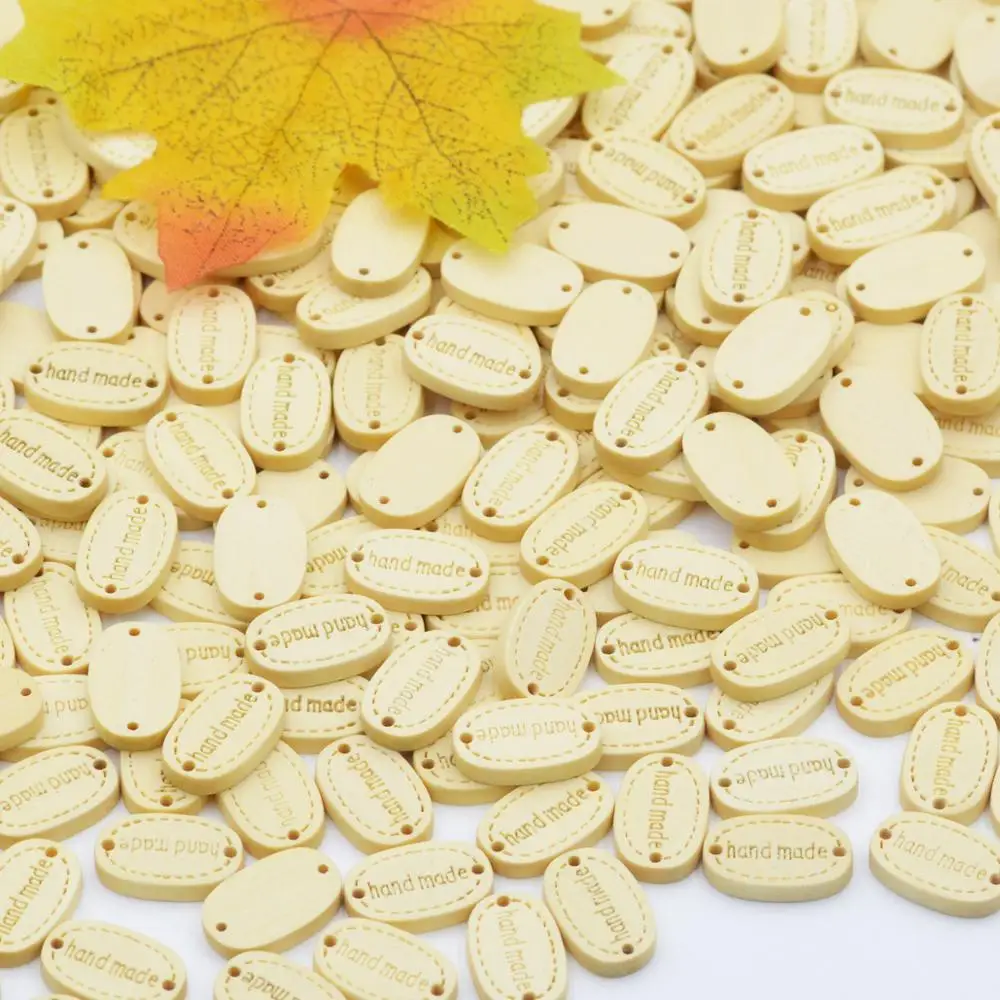 50 шт. деревянная этикетка ручной работы бирки для шитья одежды тиснение сделай