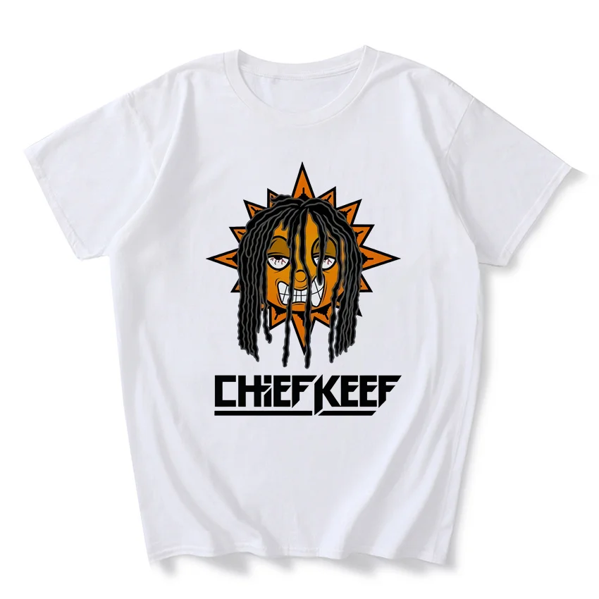 

Мужская хлопковая футболка с коротким рукавом, круглым вырезом и принтом