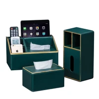 high end light luxury tissue box living room desktop multi function remote control storage box high end creative paper box