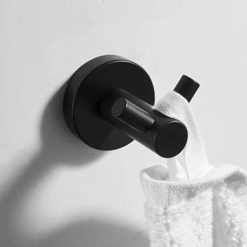 Крючок для одежды из нержавеющей стали с черной росписью настенный крючок