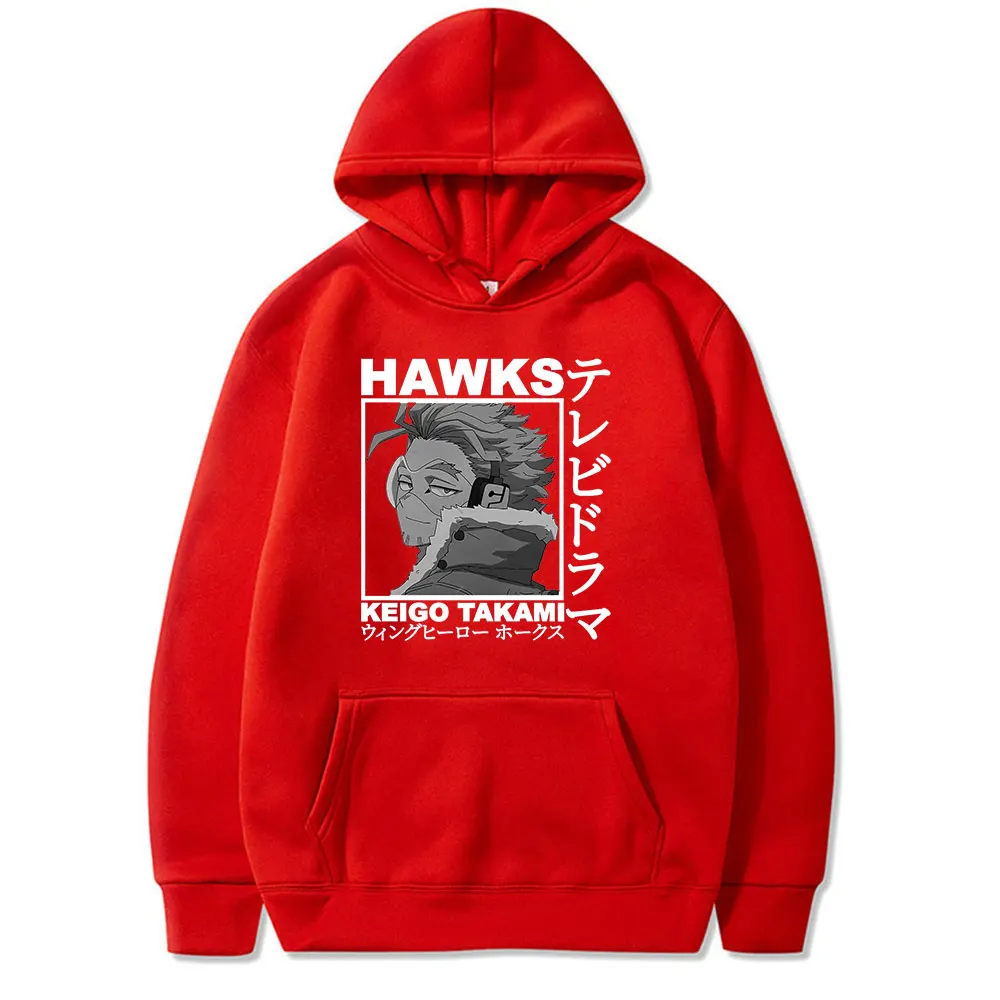 

Hot Sale Fashion Style My Hero Academia Hawks Popular High Quality Hoodies Four Seasons Cotton Unsiex Hoodies Couple Streetwears