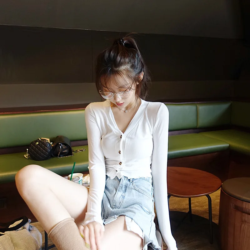 Kpop черные розовые Дженни же СИНИЕ ВЯЗАНЫЕ короткие толстовки с капюшоном и v-образным вырезом Женская Корейская дикая Толстовка Harajuku свитшоты женская одежда