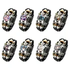 Кожаный браслет с аниме бродячие псы, ювелирные изделия, косплей, мультяшная фигурка накахара чуя, художественные стеклянные браслеты с кнопками для женщин