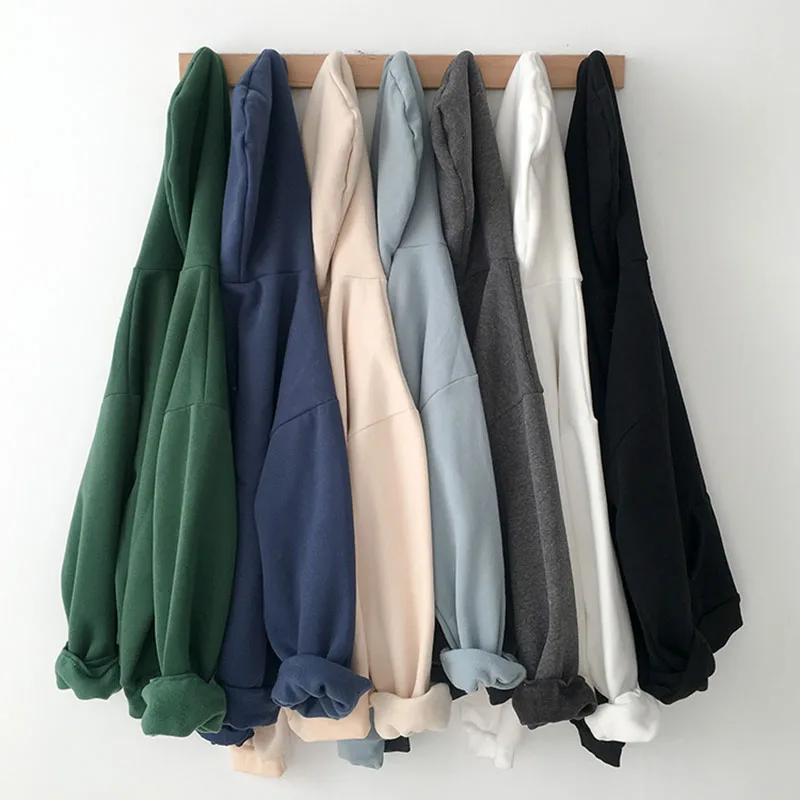 2021 new korean fashion hoodies womens winter tops casual Girls cute plush sweatshirt women anime hoodie female Lady Vy01011 | Женская