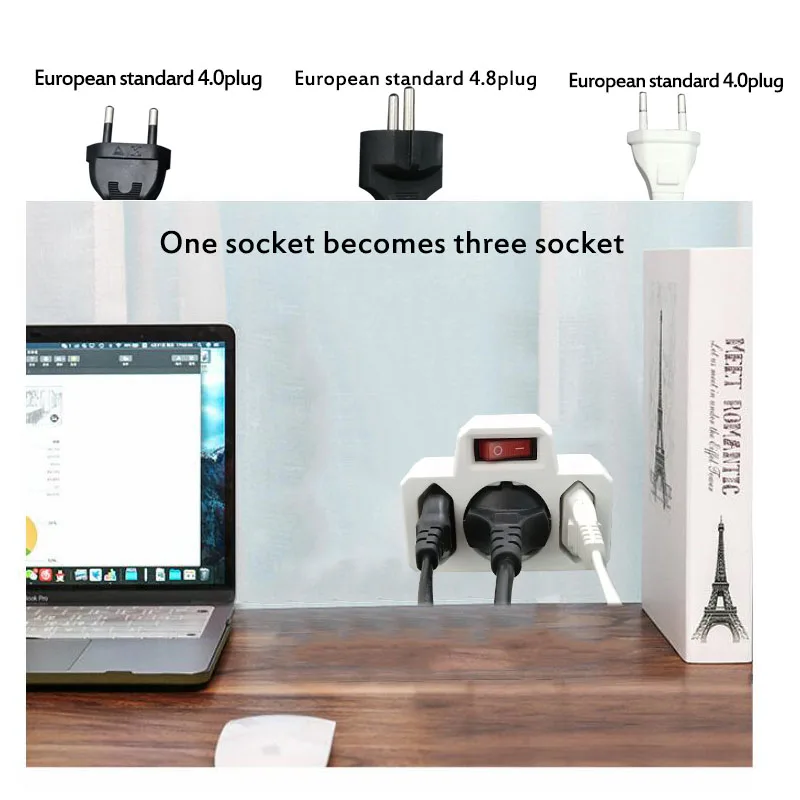 Европейская универсальная штепсельная Вилка для переоборудования вилка на 3