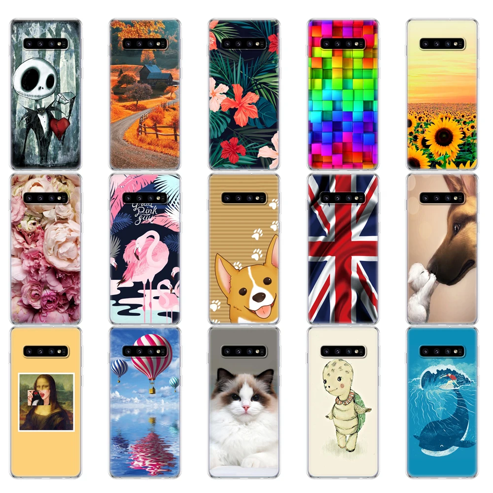 Чехол для Samsung Galaxy S10 чехол S10Plus силиконовый мягкий из ТПУ телефона E Plus G975F S 10