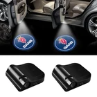 2 шт., светодиодные эмблемы для дверей автомобиля Saab scania 93 9-3 900 9000