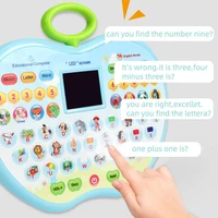 children interactive learning machine baby phone musical toys electronic education computer tablet with led screen kids gift