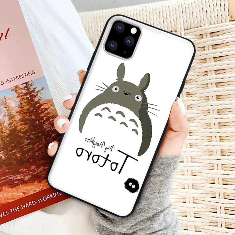 

Elegant Anime Studio Ghibli Spirited Away Totoro phone Case For Samsung Galaxy S20 Ultra S10 Lite 2020 S9 S8 Plus S7 Edge Cover