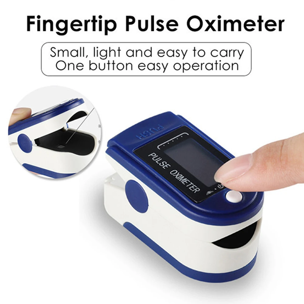 

In Stock 10pcs Finger Oximeter Plastic SpO2 PR Silicone Led Display Fingertip Blood Pulse Oximeter Heart Rate Monitor Fast Shipp