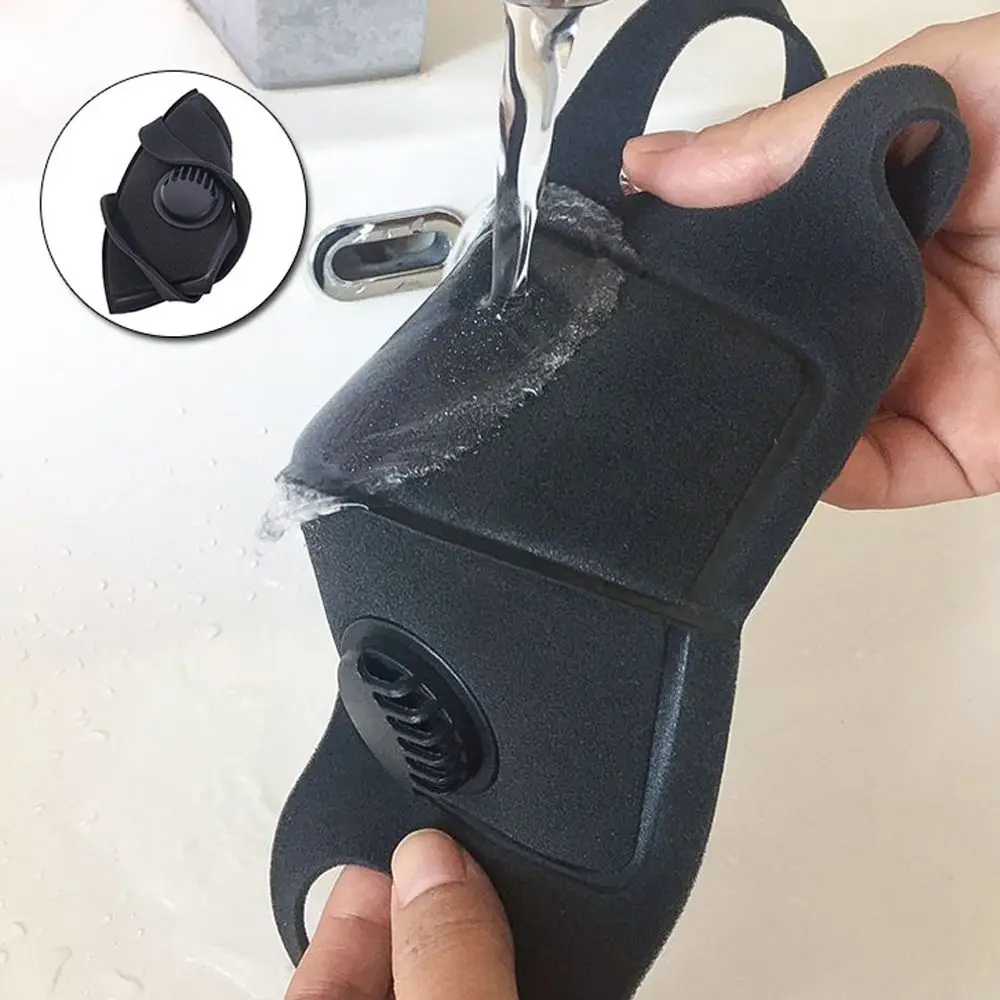 Cycling Face Mask With Filter Carbon Dust-proof Anti-fog Respirator Anti-Pollution MTB Bike Outdoor Training mask face shield | Спорт и