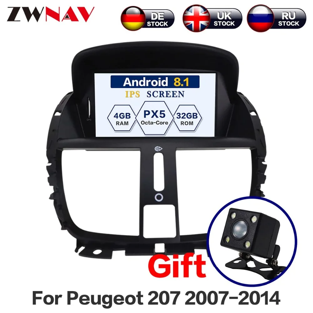 

Android 10 4+64G DSP Car DVD Player for Peugeot 207 2007 - 2014 GPS Navigation Radio Stereo Bluetooth Multimedia Free Map Camera