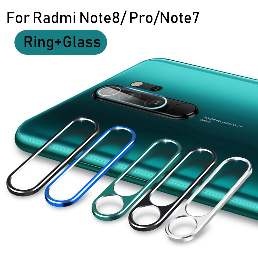 Для красного стекла камеры mi + металлическое кольцо для xiao Note8 Pro стекло задней