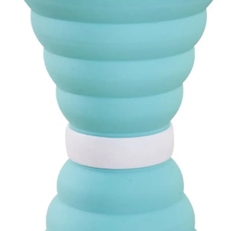 

Portable Silicone Collapsible Travel Water Cup Outdoor Sports with Cover Water Bottle Leakproof Drinking Mug for Running T8NC
