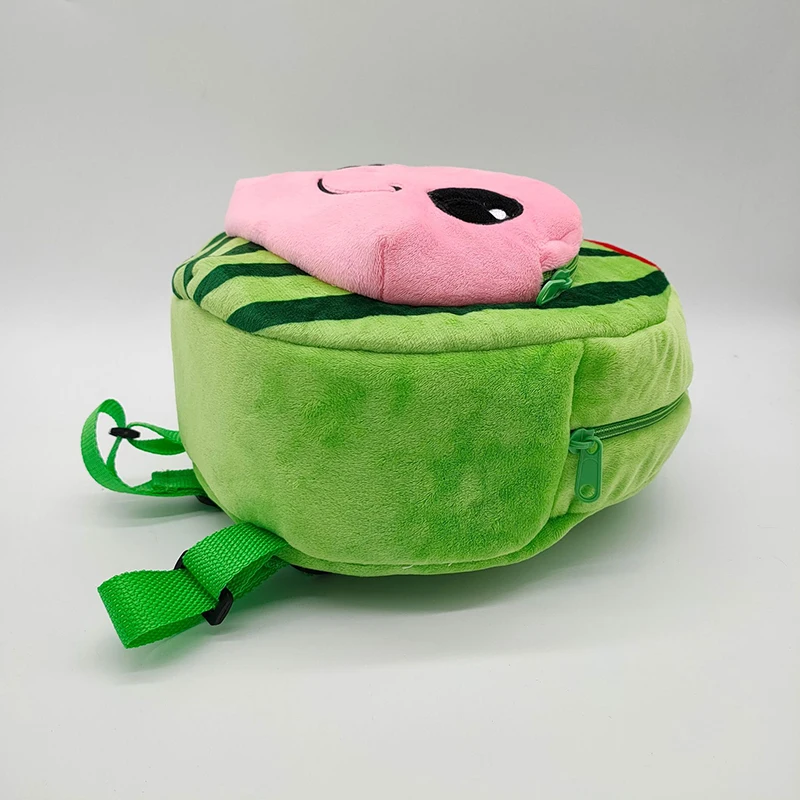 Милые школьные ранцы с рисунком арбуза Детский плюшевый рюкзак мультяшный милый