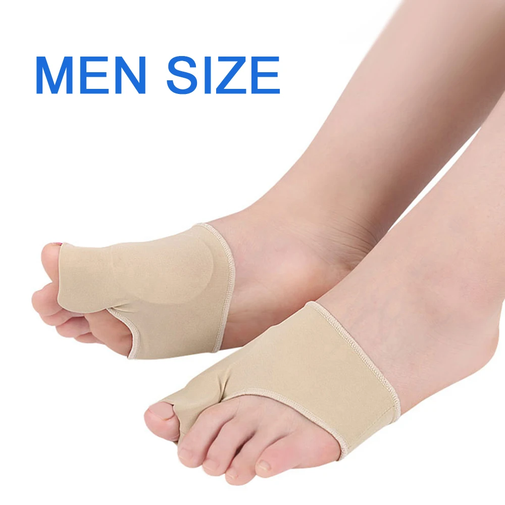 Men size Sunvo силиконовый гель сепаратор рукав вальгусная деформация ортопедические стельки для коррекции перекрытия ремонт уход за костями протектор Вставки колодки - Цвет: Men size